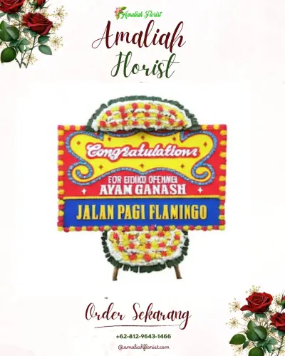 Bunga Papan Congratulation di Graha Indah